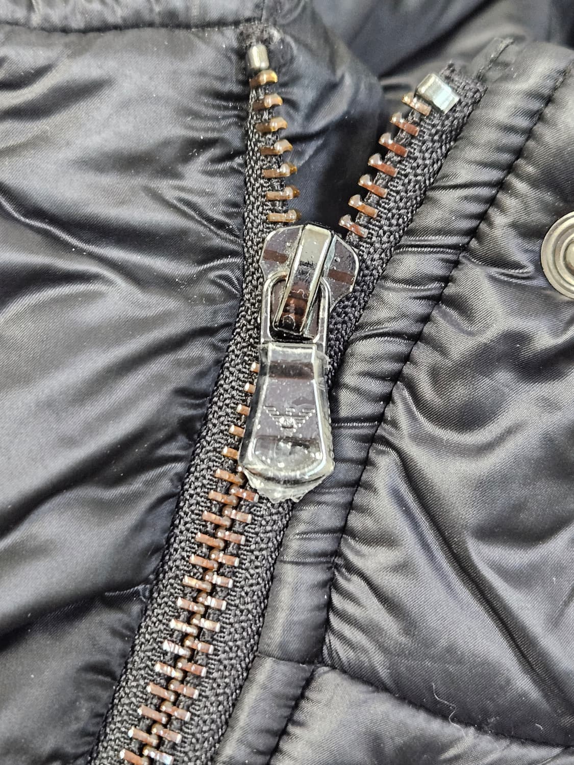 엠포리오 아르마니 체스트라인 경량패딩 코트 롱자켓 퍼 42 (거의새상품) 상품이미지3