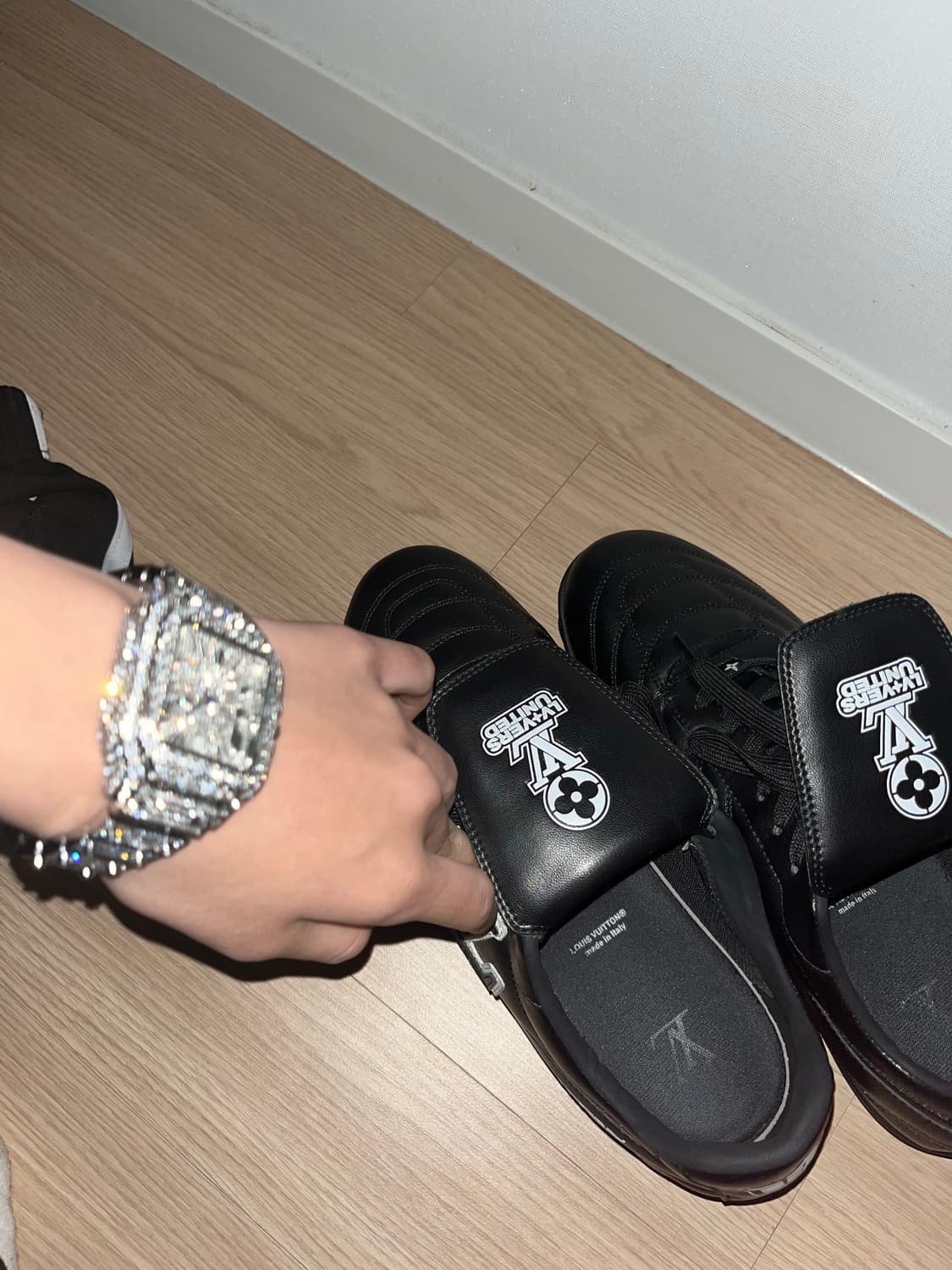 정가200 판매 iced Cartier santos 풀 모사나이트 시계 상품이미지5