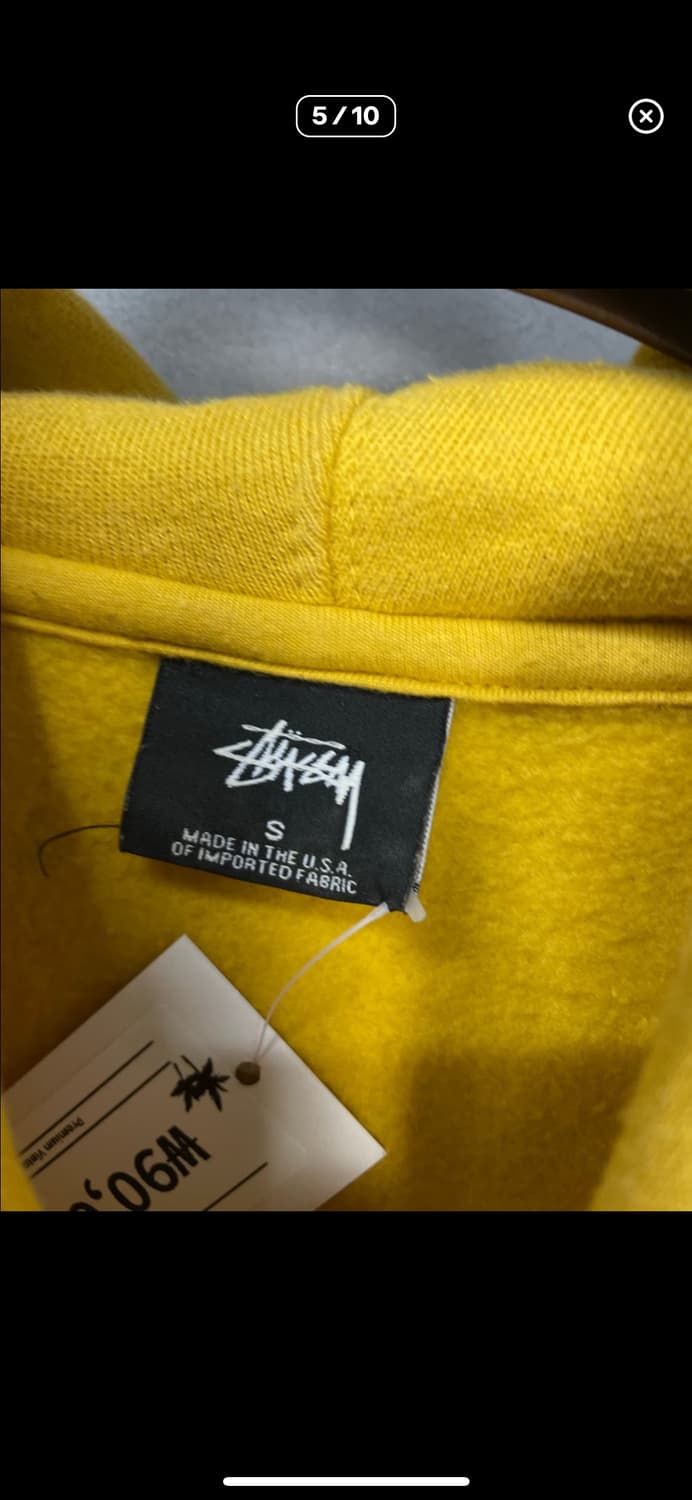 스투시 다이아몬드 자수 옐로우 후드티 A3008 상품이미지5