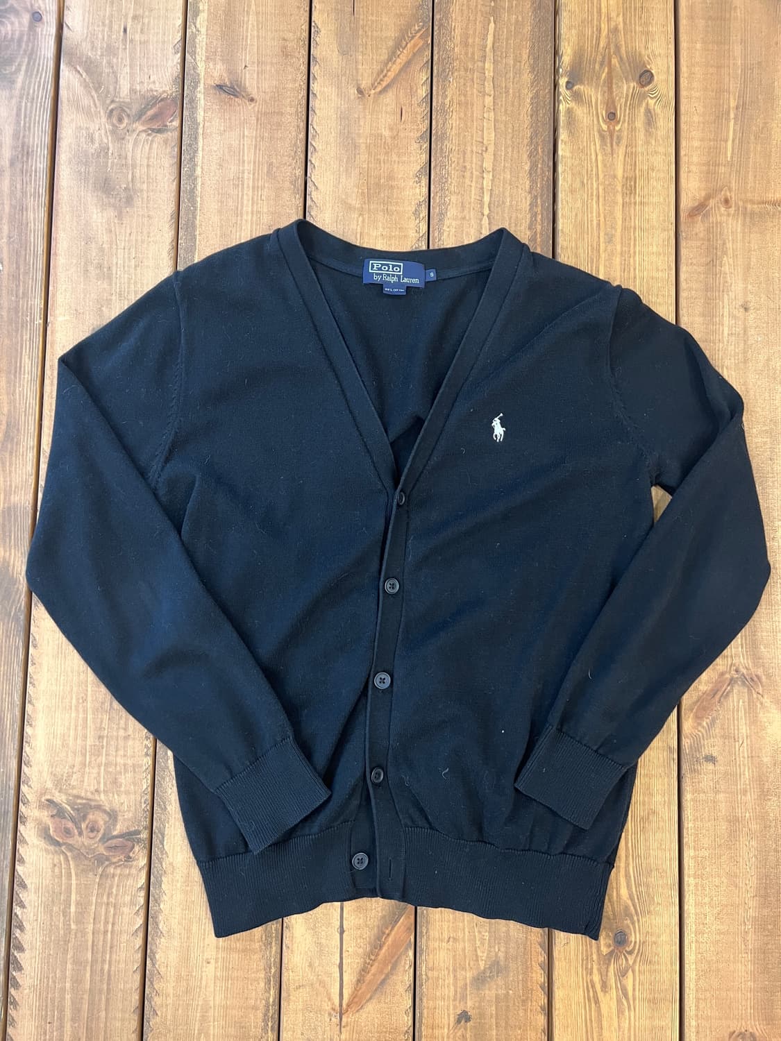 폴로 블랙 가디건 상품이미지7