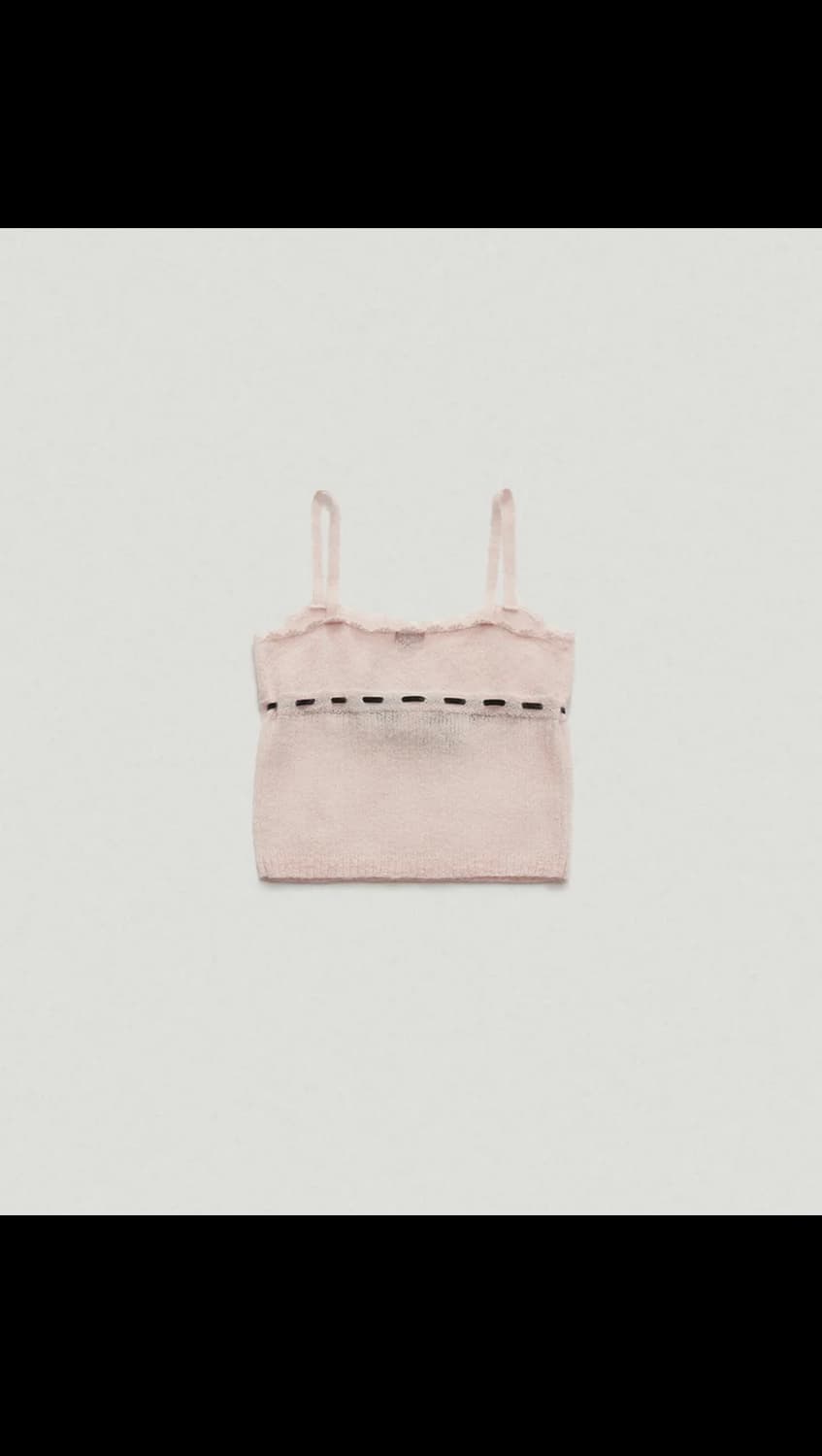 더바넷 슬리브리스 니트 Plery Lace Knit Sleeveless 상품이미지2