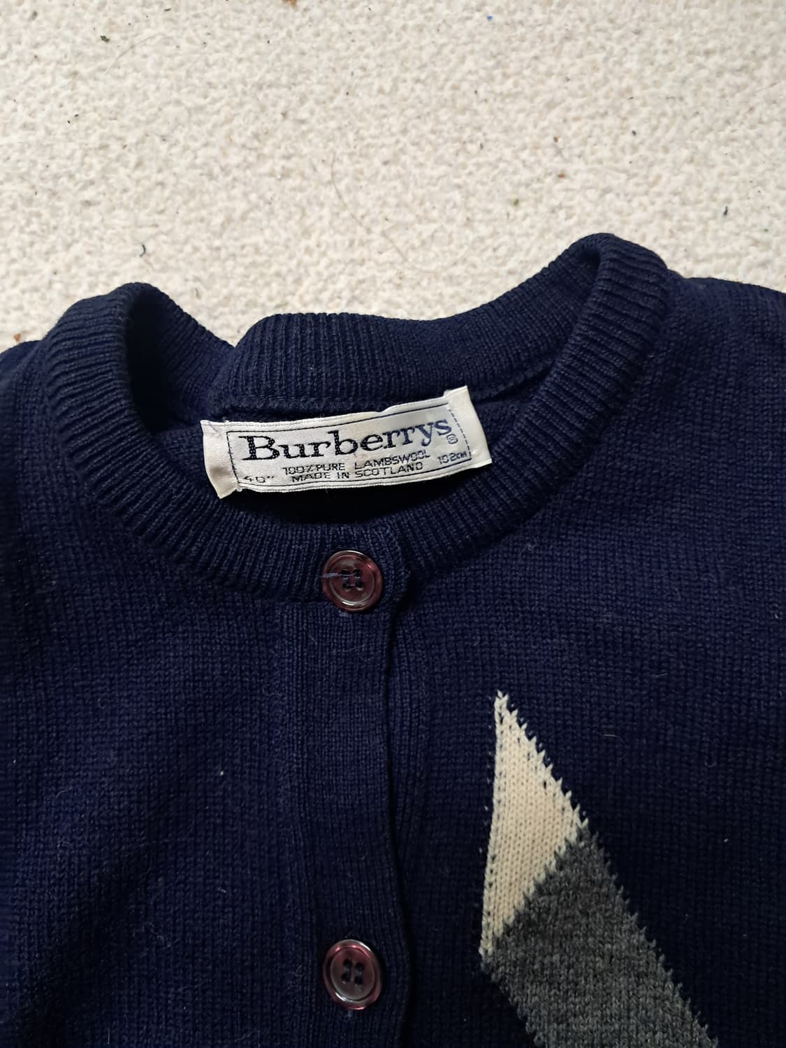 버버리90s울가디건 상품이미지2