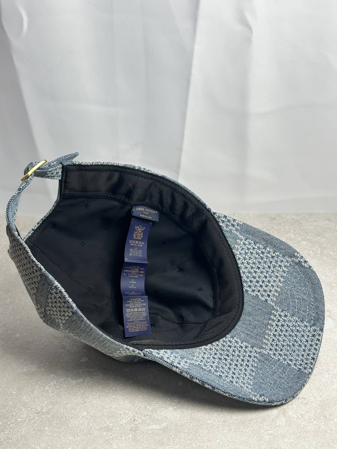 루이비통 데님 다미에 패치워크 캡   상품이미지4