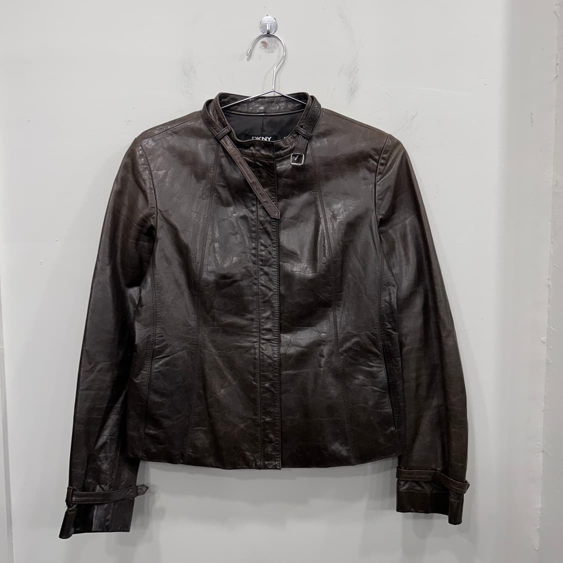 도나카란 카우하이드 차이나카라 숏레더자켓 상품이미지2