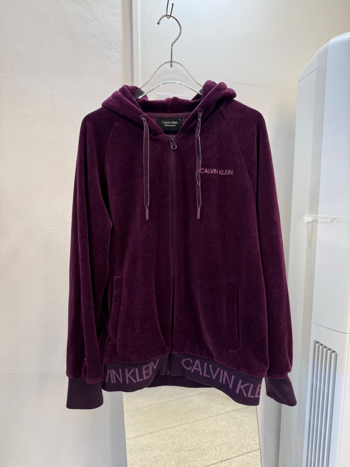 Calvin Klein Vintage Velvet Hooded ZipUp 상품이미지2