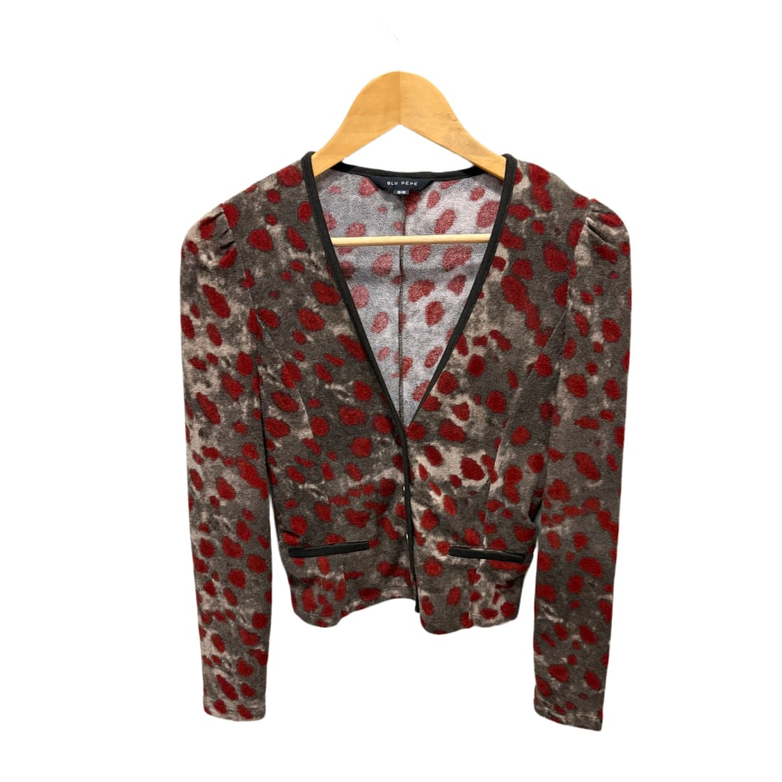 빈티지 레드 도트 가디건 상품이미지5