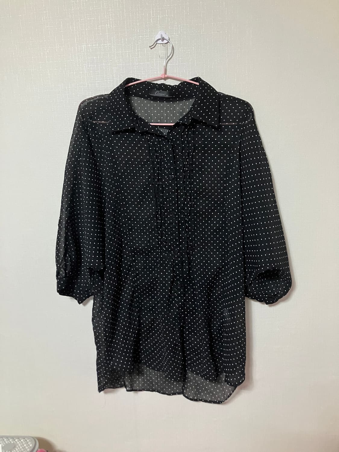 Black Polka Dot Blouse  상품이미지1
