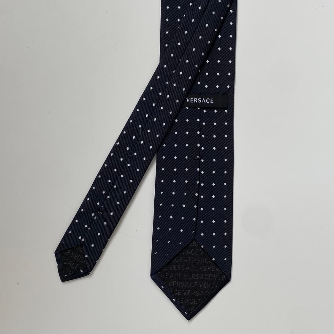 Versace 베르사체 정품 명품 심플로고 넥타이 상품이미지3