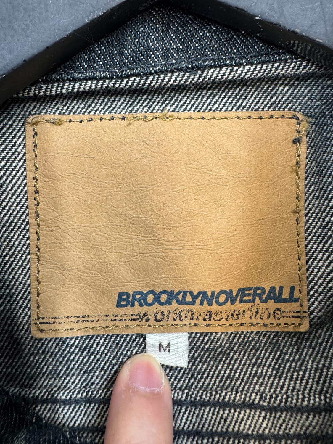 브루클린 오버올 데님 체크 도킹 자켓 상품이미지8