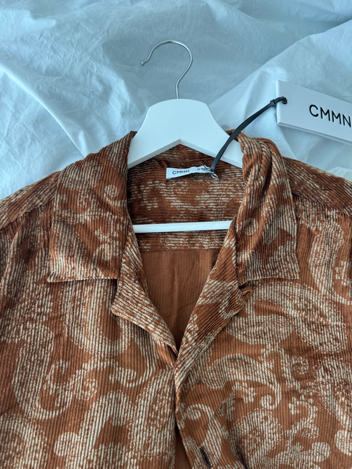 CMMN SWDN 커먼 스웨덴 페이즐리 셔츠 새상품 48 상품이미지6