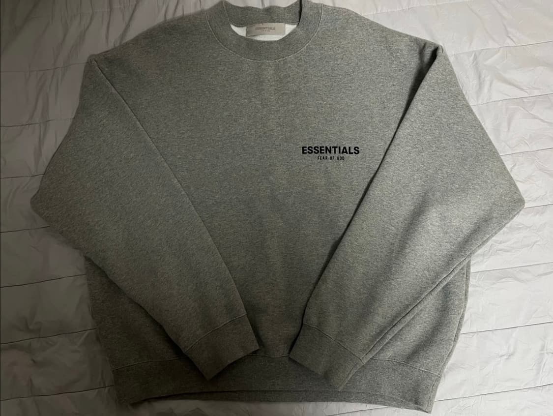 피오갓 에센셜 맨투맨 다크 오트밀 상품이미지1