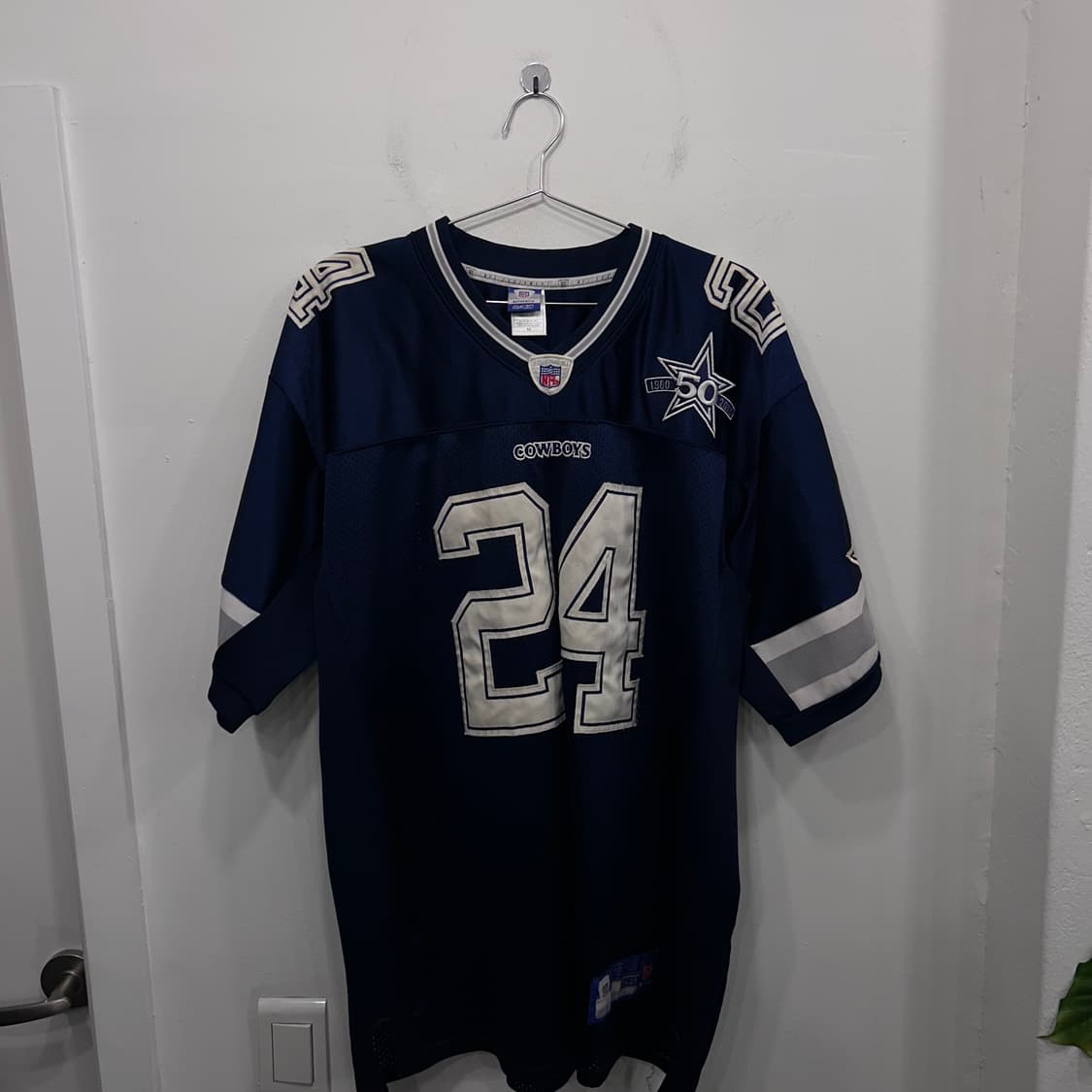 NFL 카우보이즈 메쉬 브이넥 럭비 져지 탑 상품이미지2