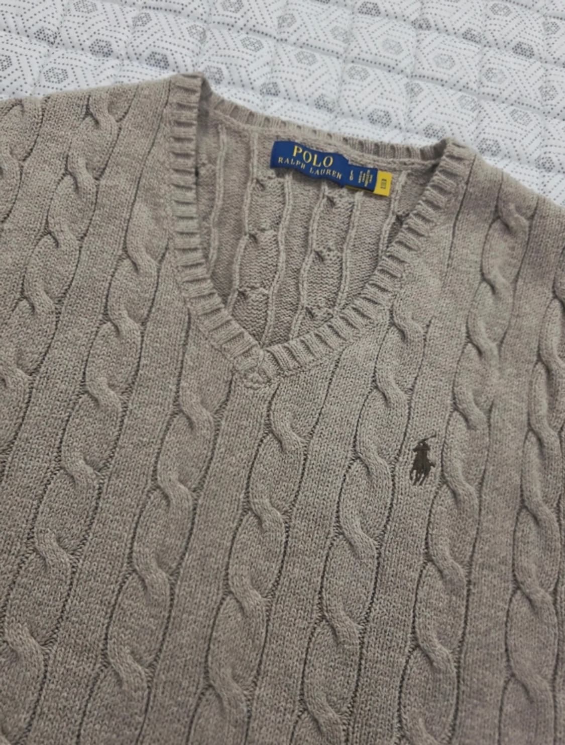 폴로 랄프로렌 케이블 니트 조끼 신형 100 상품이미지4