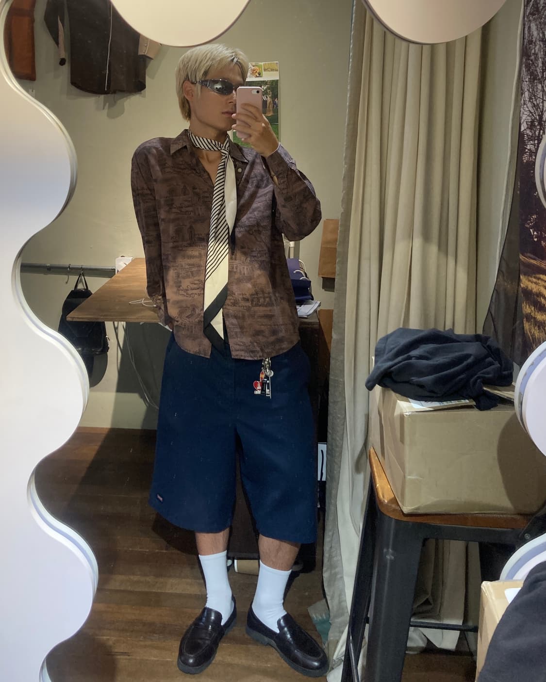 Tony Ward 패턴 셔츠 상품이미지5