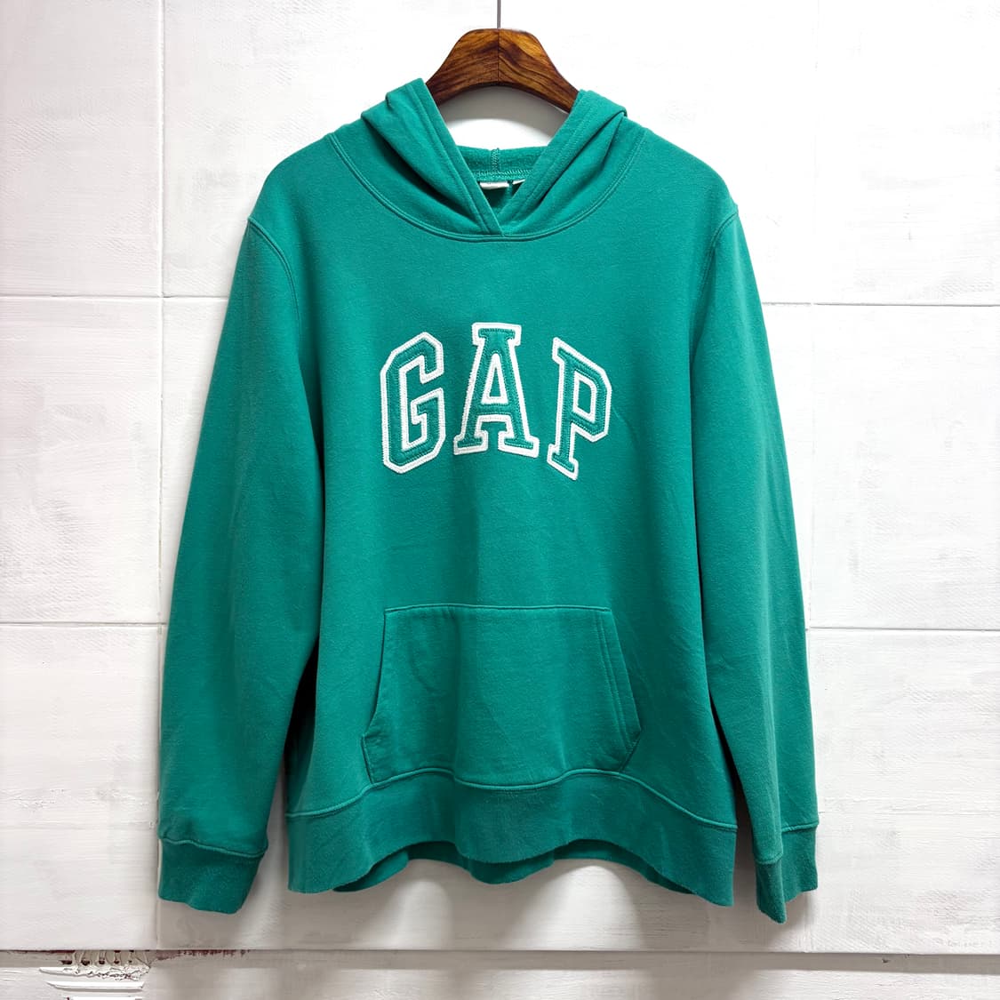 GAP 갭 민트 y2k 대장템 빅로고 후드티 XL JPN 상품이미지1