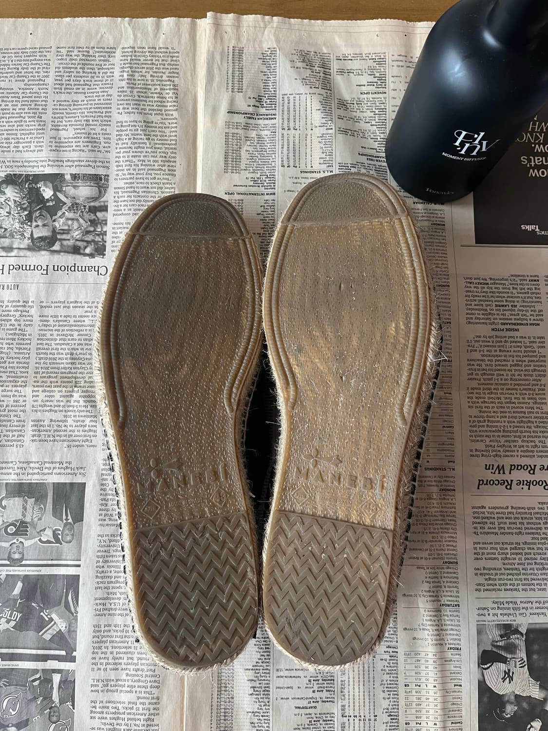 마네비(MANEBI) 스웨이드 에스파드류 네이비 (43사이즈/풀구성) 상품이미지6