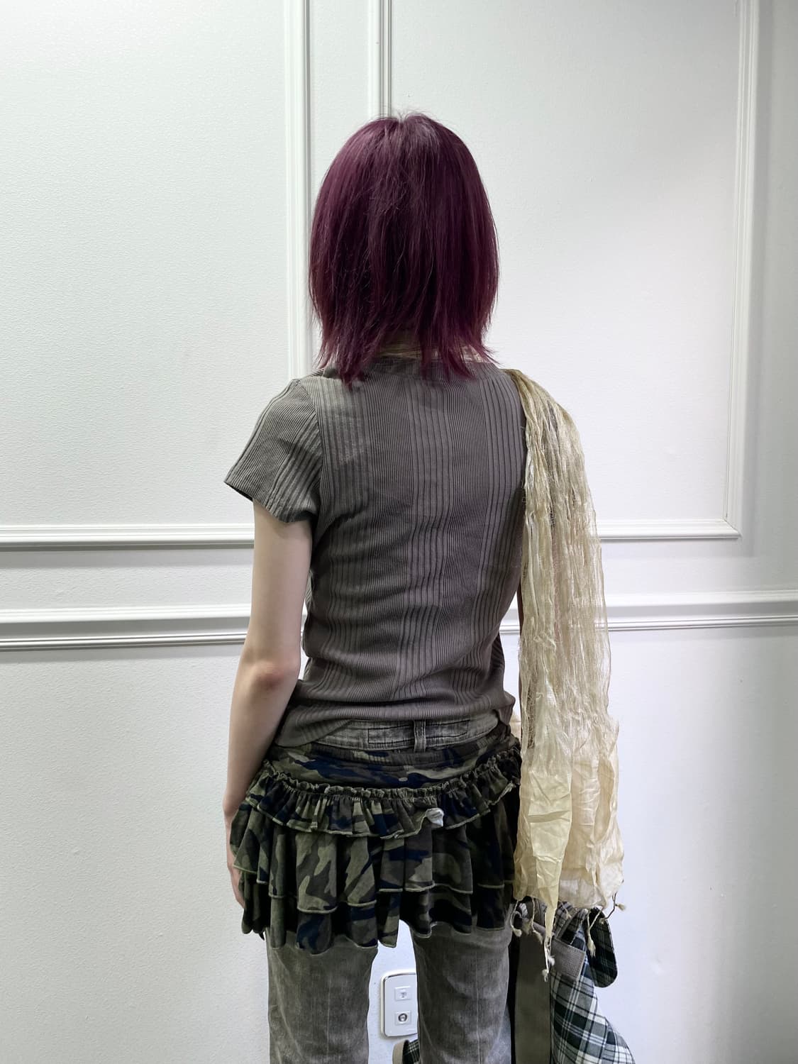 [ROMWE] Camo Pattern Layered Short Skirt 상품이미지8