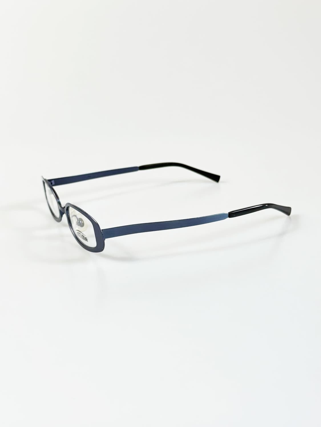 INTIMA 블루 메탈릭 스퀘어 빈티지 안경 상품이미지3