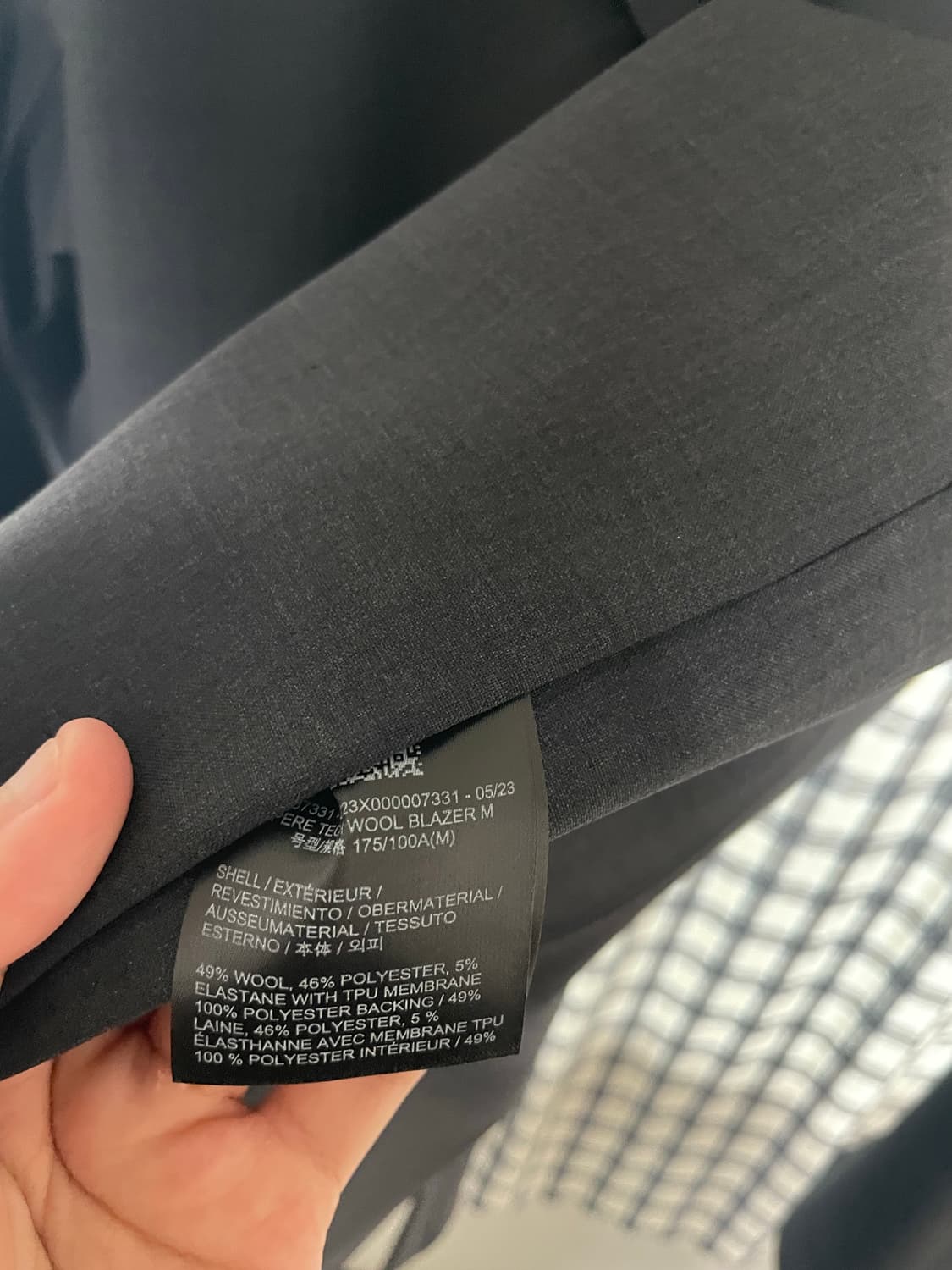[M]베일런스 스페레 테크 울 블레이저 블랙헤더 상품이미지8