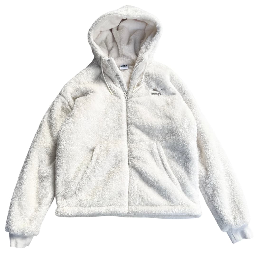 푸마 화이트 후리스 자켓 상품이미지1