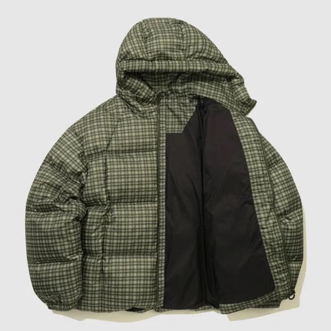 엄브로 페더플렉스 블랭킷 후드형 머스코비 덕 다운 자켓 카키 상품이미지3