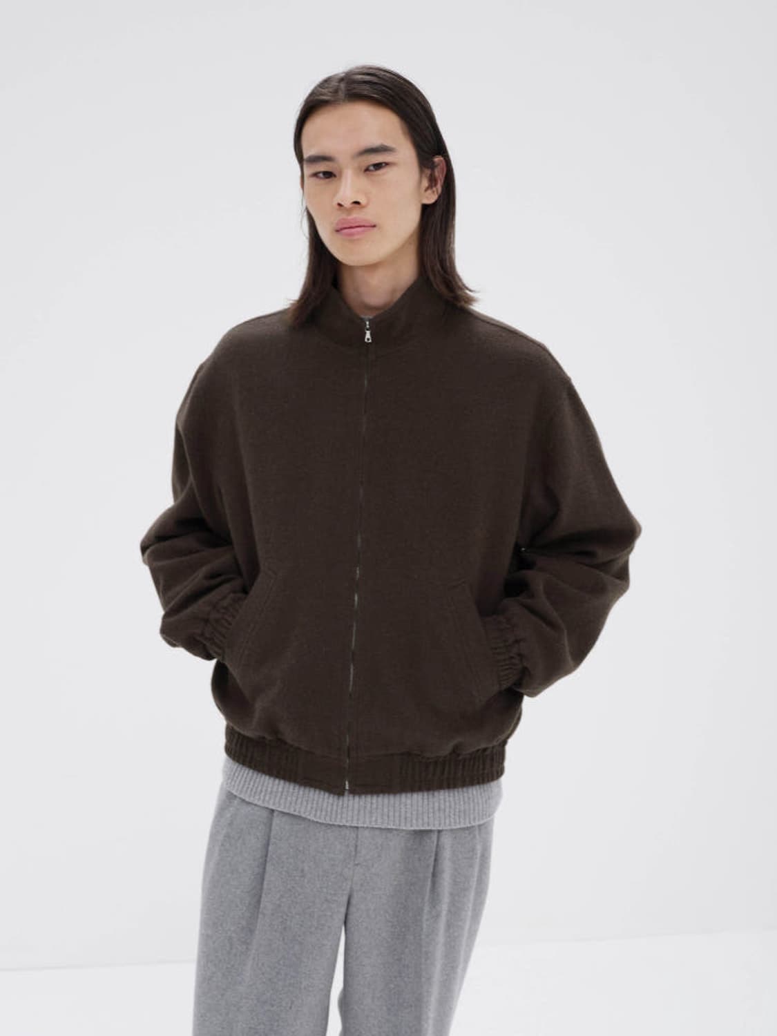 오라리 25aw 카멜 블루종 5사이즈 새상품 상품이미지1