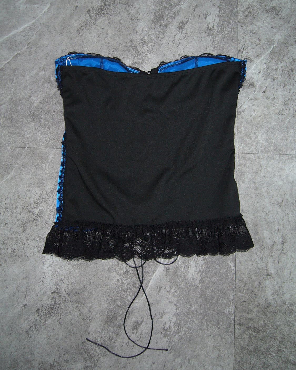 HALFHEART Blue Satin Corset Top 상품이미지2