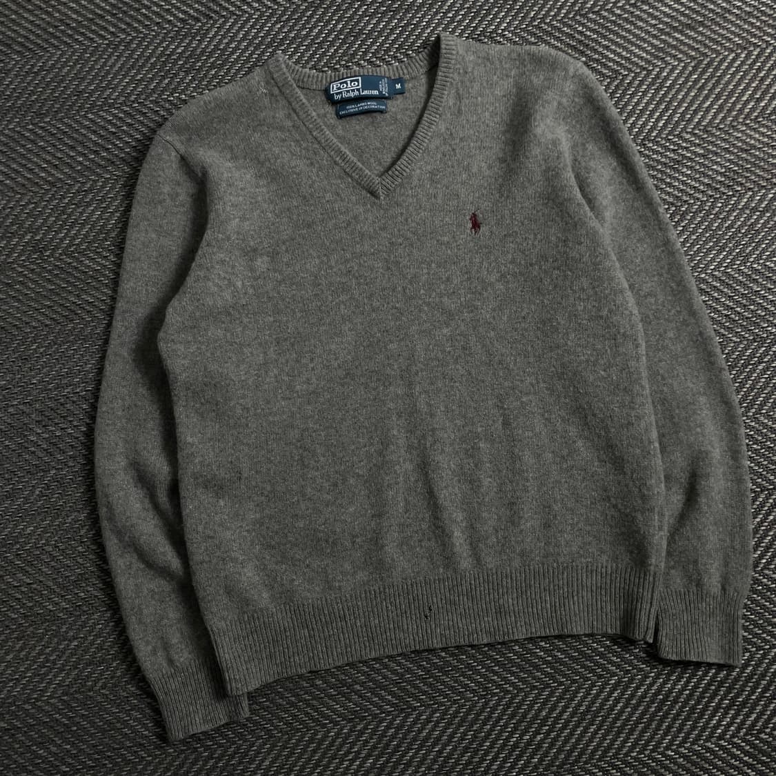 90s 폴로 랄프로렌 캐시미어 브이넥 긴팔 니트y 3868 상품이미지1