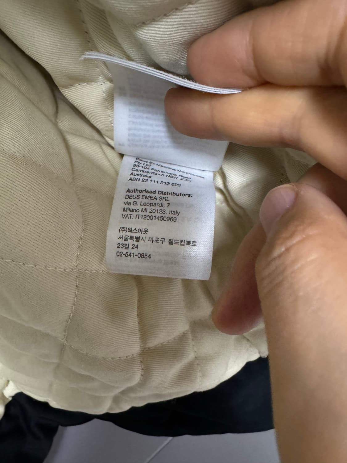 데우스 엑스 마키나 워크자켓 2xl 블랙 민트급 상품이미지6