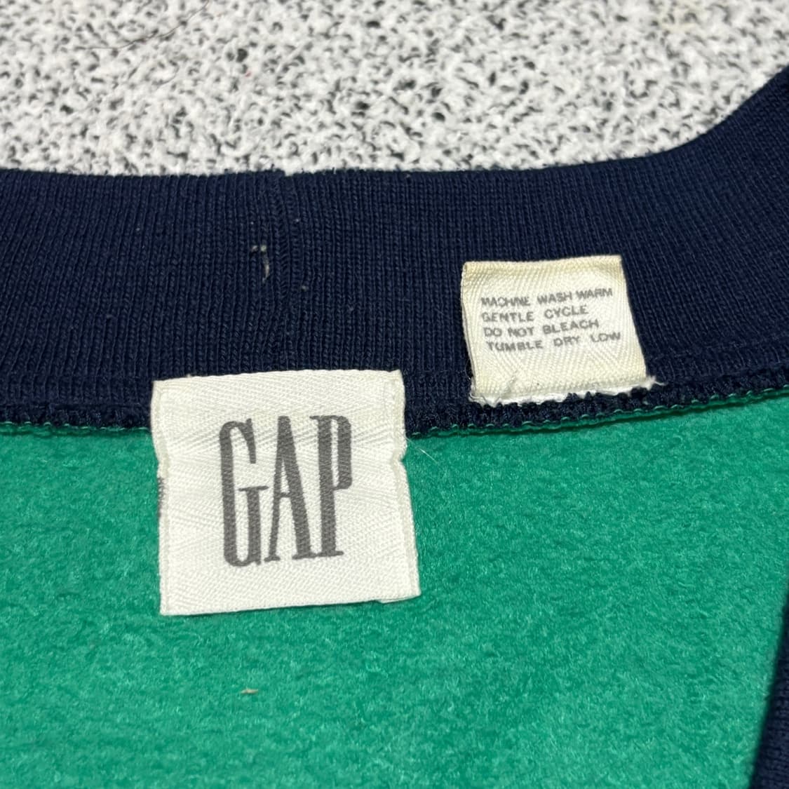 90s 올드 갭 프레피 로고 가디건 상품이미지5