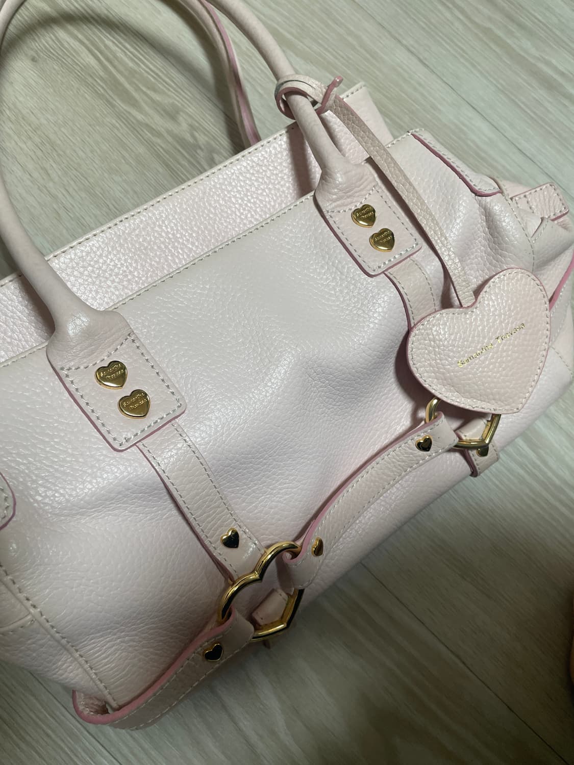 사만다타바사 딸기우유 핑크 하트 체인백 상품이미지2