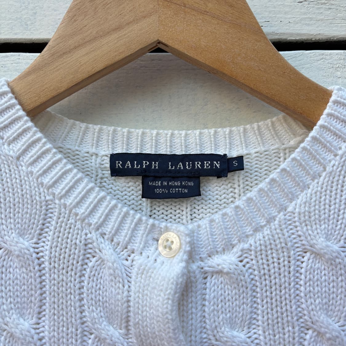 Polo 폴로 케이블 꽈배기 니트 가디건 상품이미지3