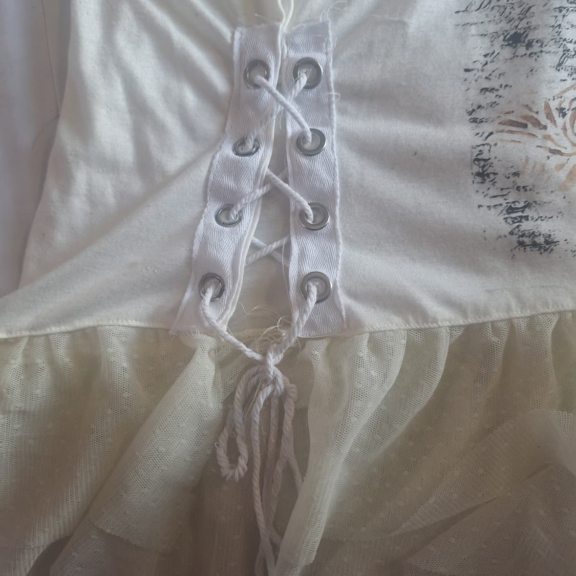 그런지 아일렛 원피스 y2k 페어리 커스텀 갸루 상품이미지5