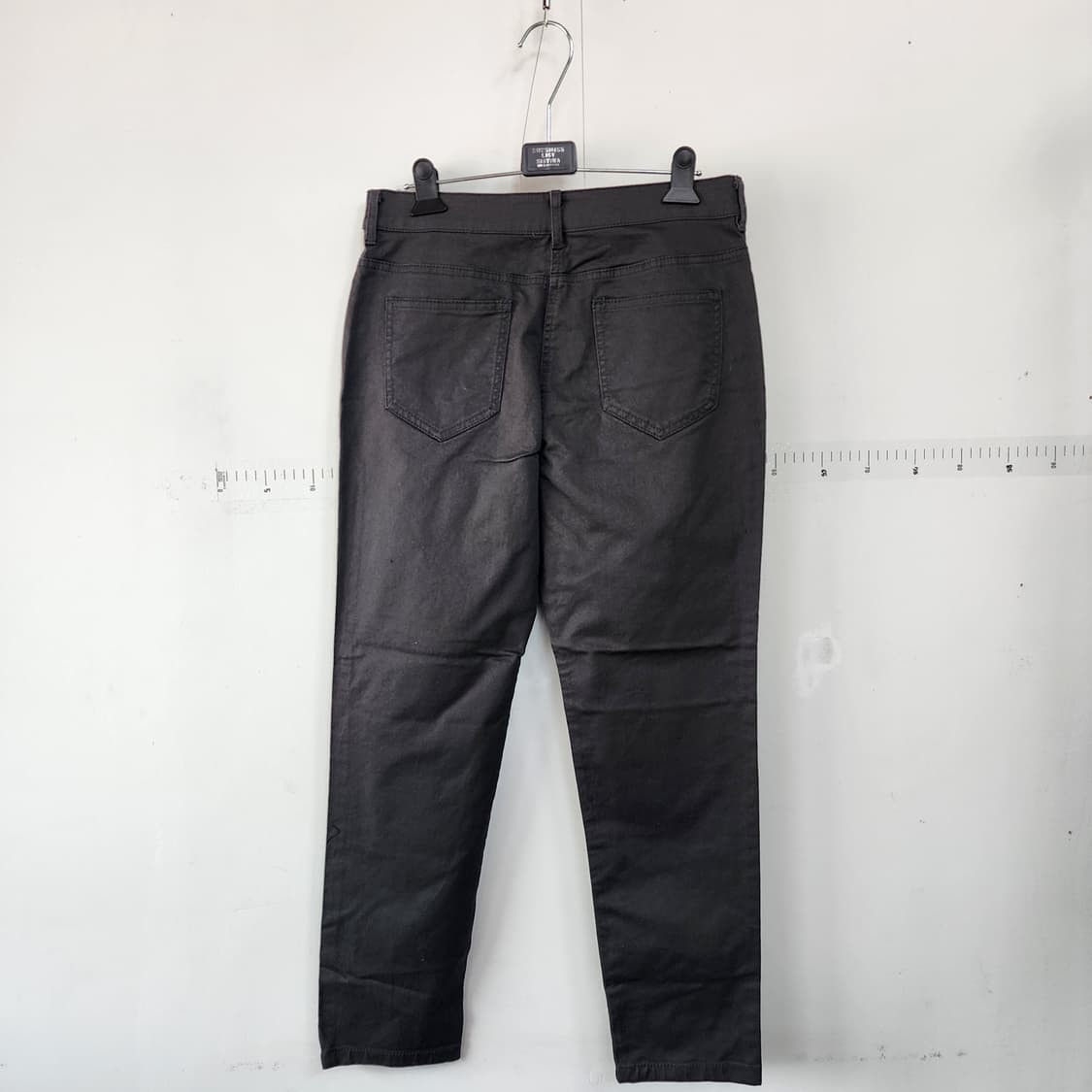 엣지 블랙 데님바지 상품이미지3