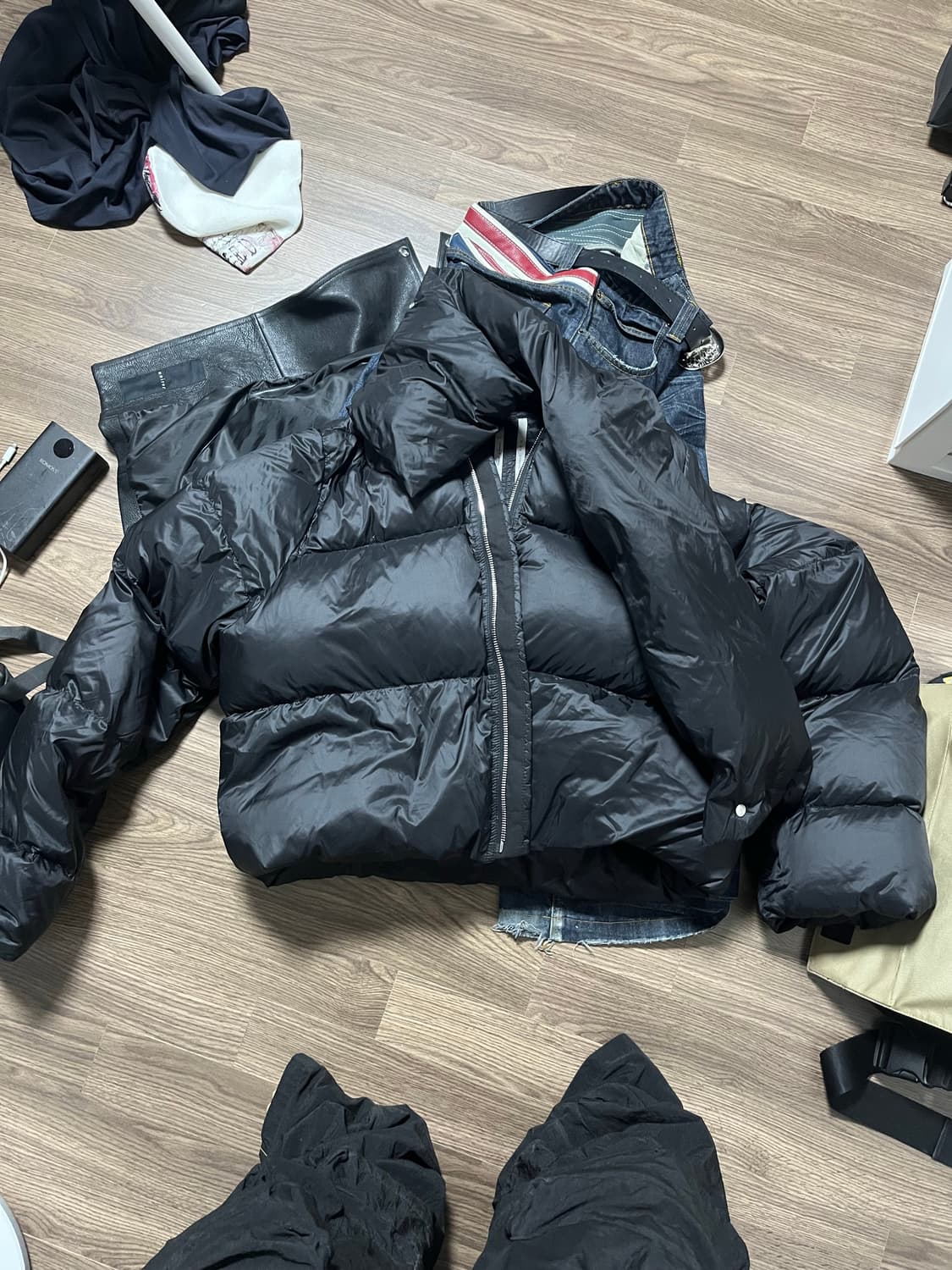 릭오웬스 퍼넬 넥 패딩 18fw 상품이미지1