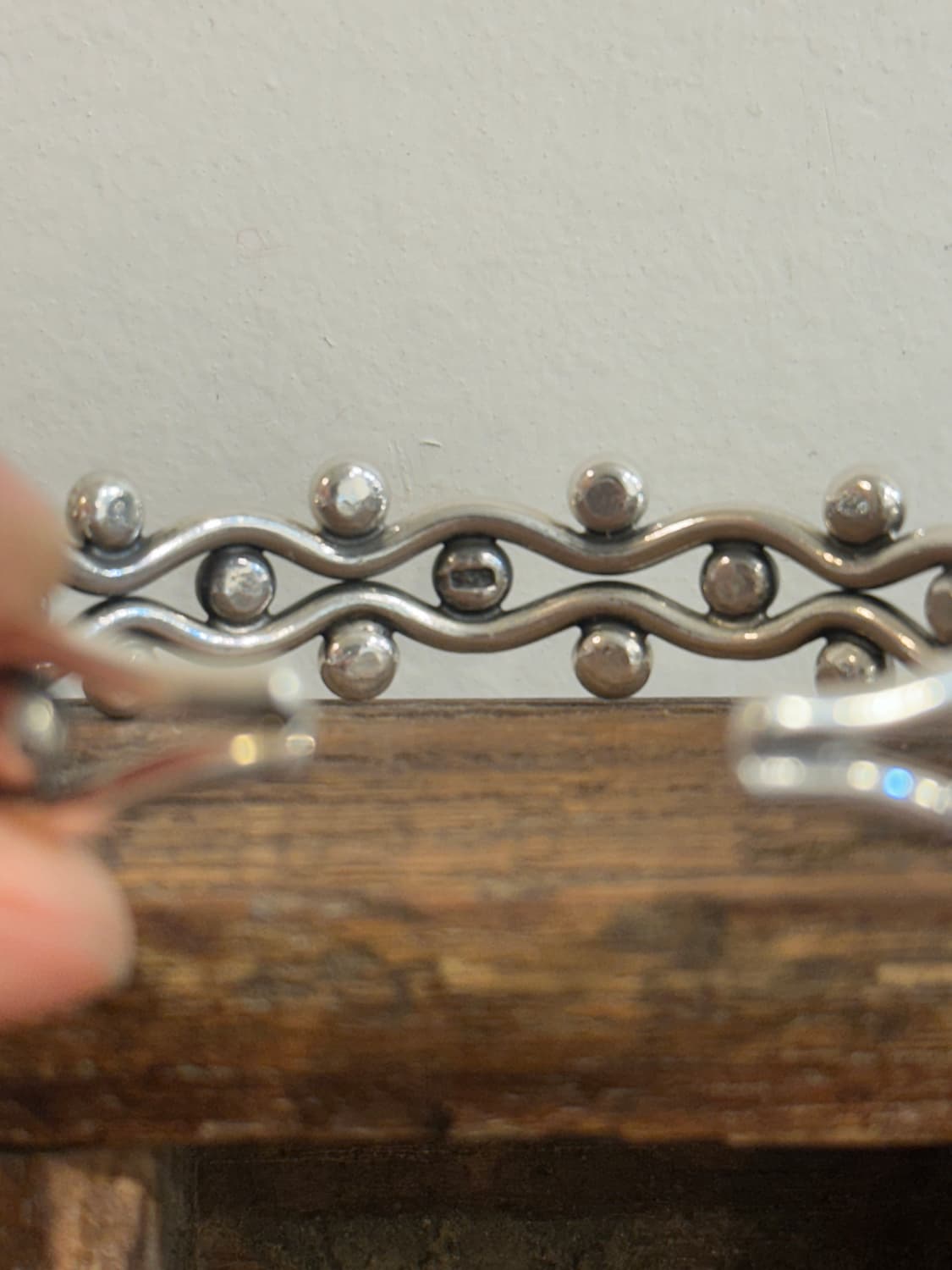 Ripple Dot 925Silver Bangle 상품이미지5