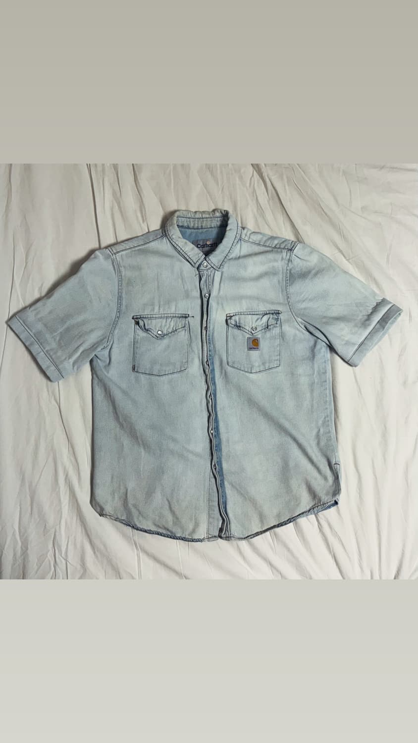 칼하트 반팔 데님 자켓 상품이미지1