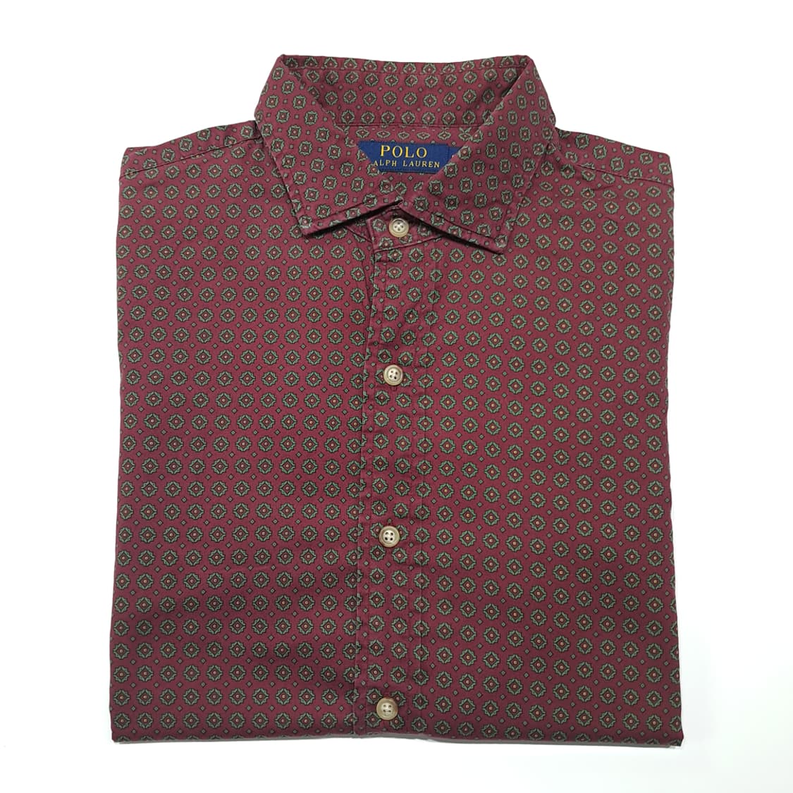 CK131 L 폴로 90s 메달리온 버건디 셔츠 남방 상품이미지7