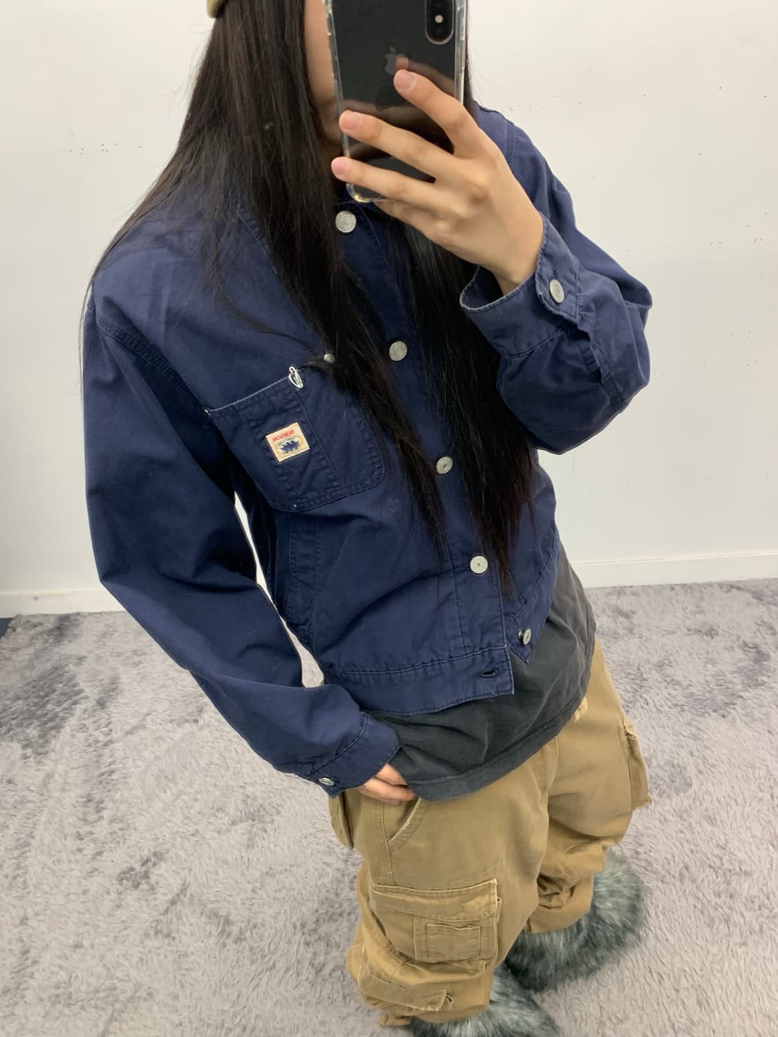 bobson wonderland 80s 워크 블루종 자켓 상품이미지2