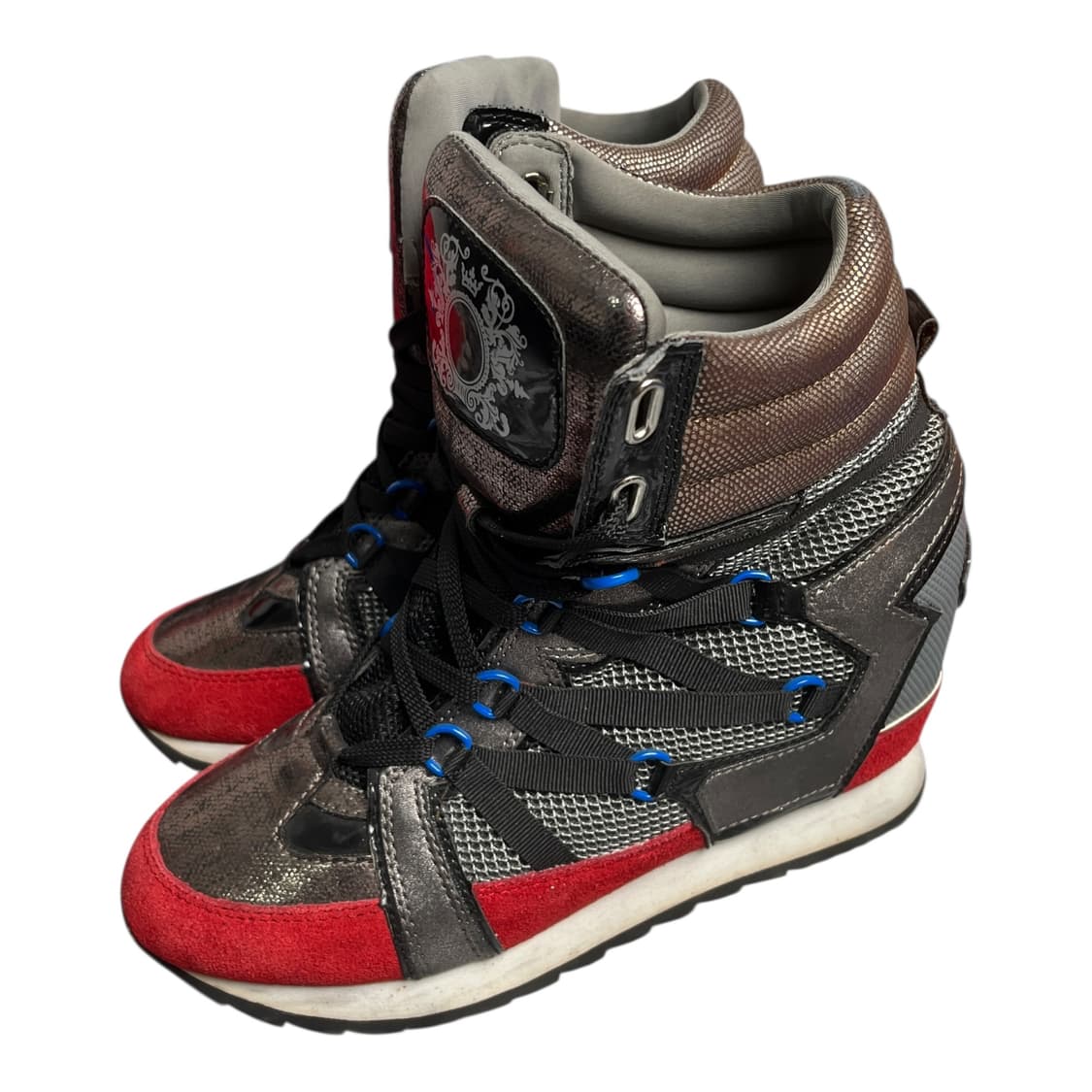 에고이스트 하이탑 스니커즈 레드 상품이미지3