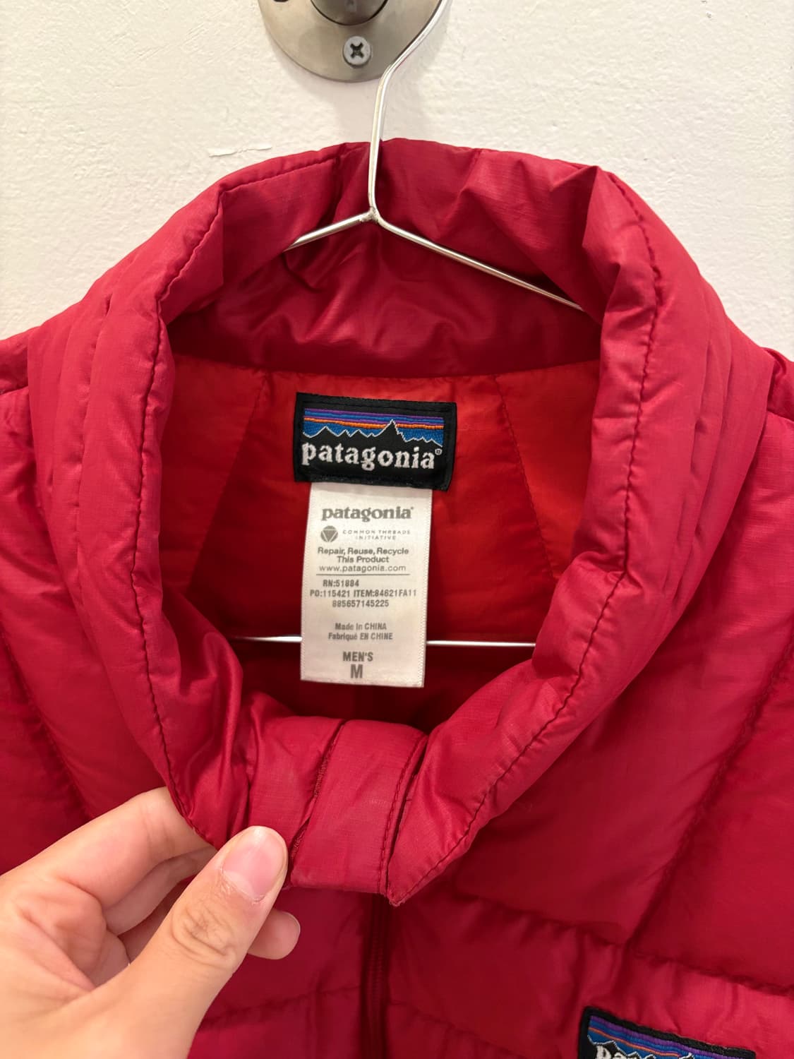 파타고니아 경량 패딩조끼 맨즈 M 상품이미지6