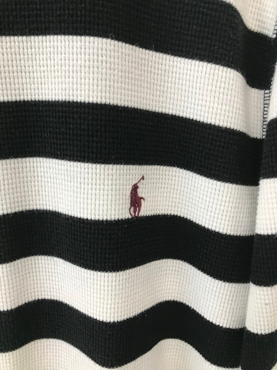 폴로 랄프로렌 신형 스트라이프 오래오배색 와플 니트 상품이미지3