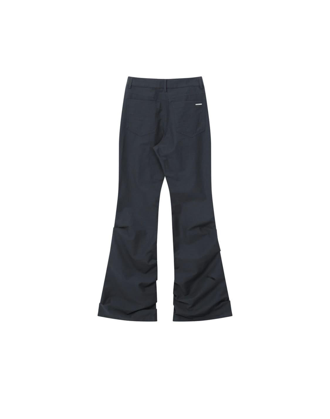 Cotton shirring bootscut pants CHARCOAL 상품이미지3