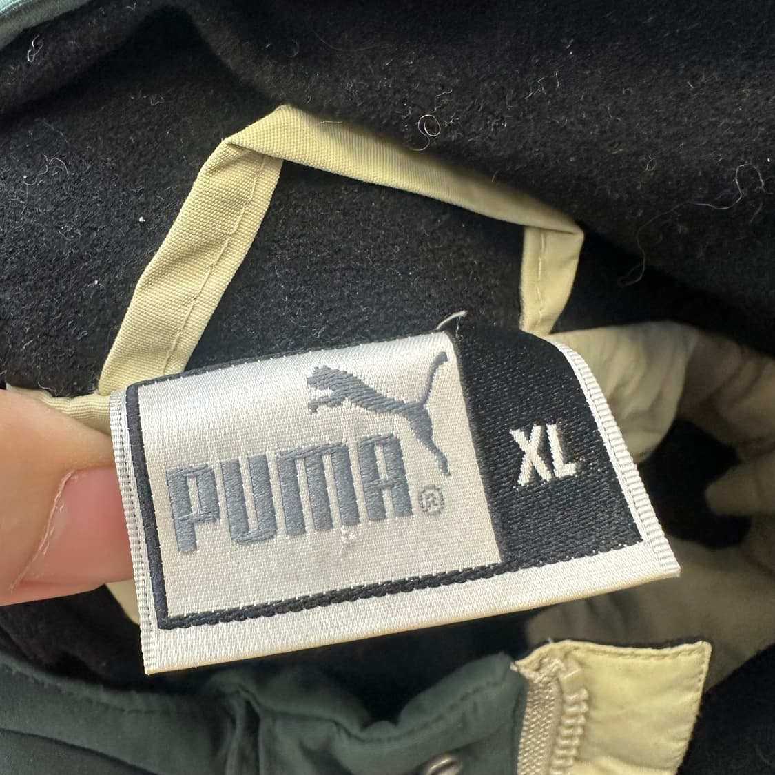 푸마 빈티지 올드스쿨 베이지후드바람막이 XL 상품이미지3