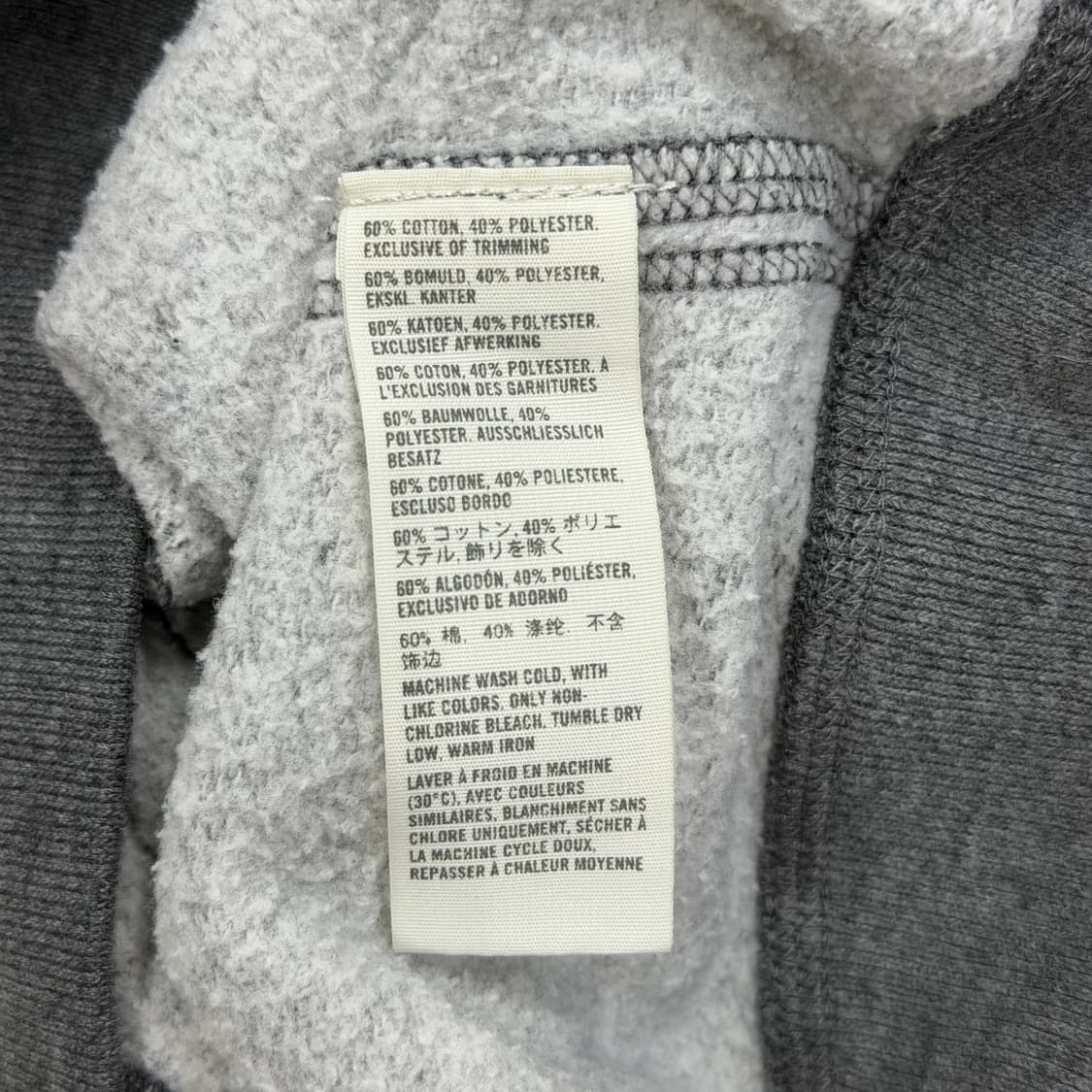 홀리스터 스펠로고 딱붙핏 Y2K 그레이 후드집업 자켓 XS 상품이미지5