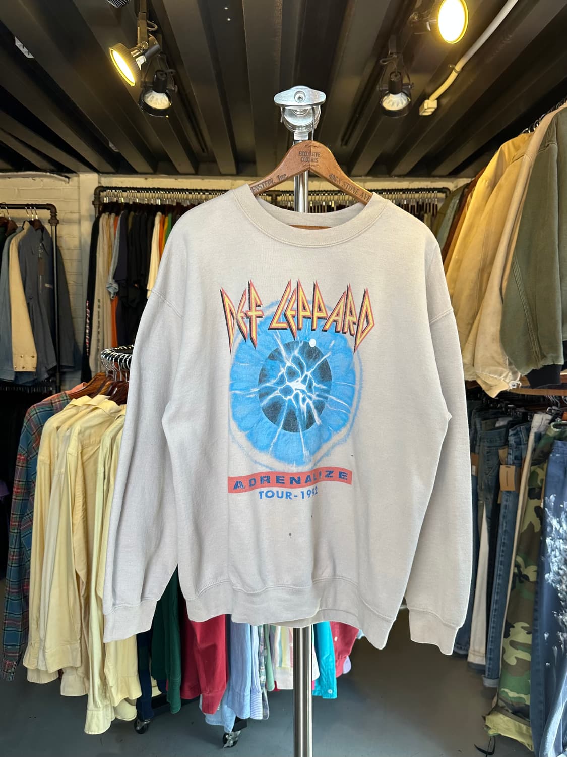 데프 레퍼드 락밴드 프린팅 스웻셔츠 상품이미지1