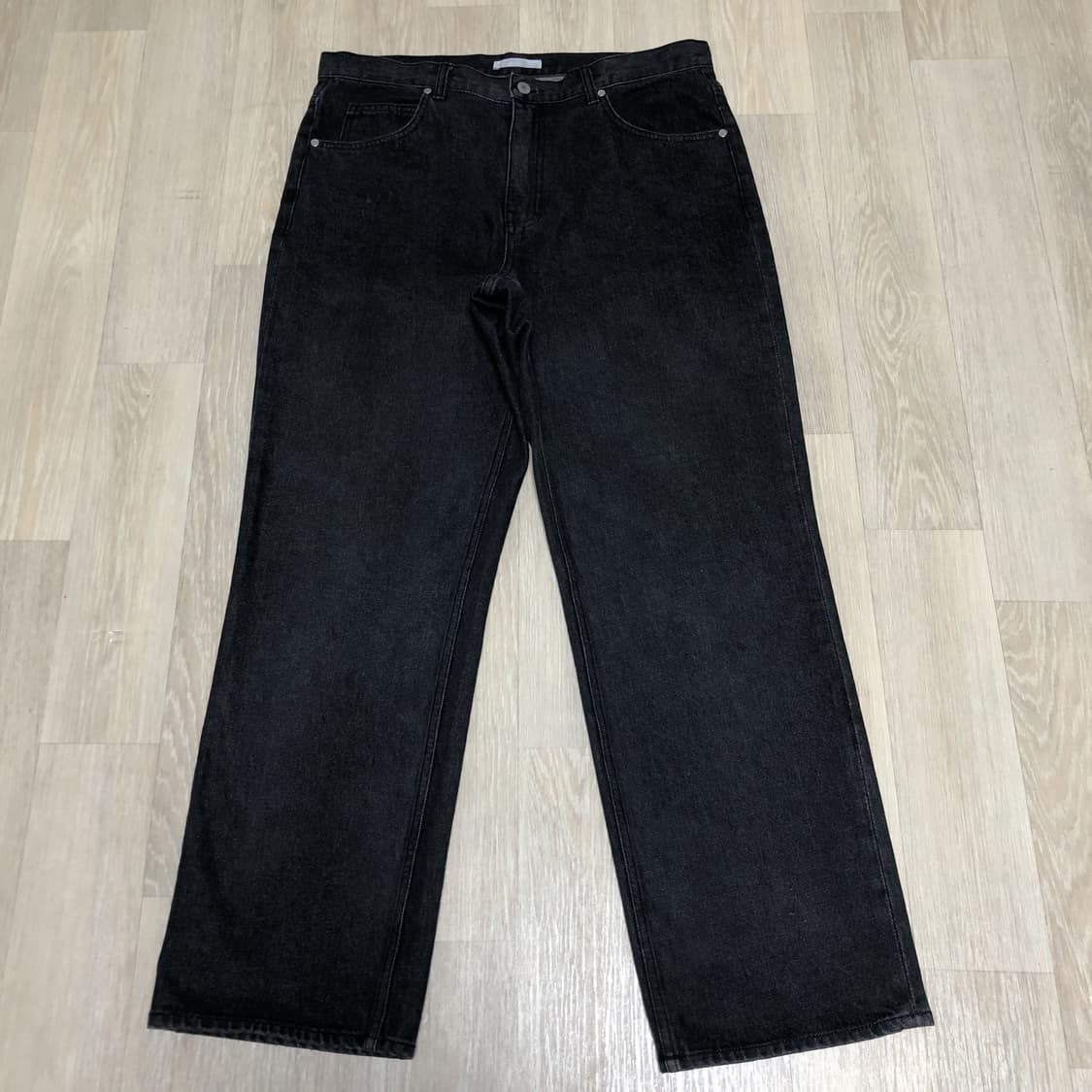 (35-36) 아영상사 AYC 스탠다드진 흑청 블랙 데님 상품이미지1