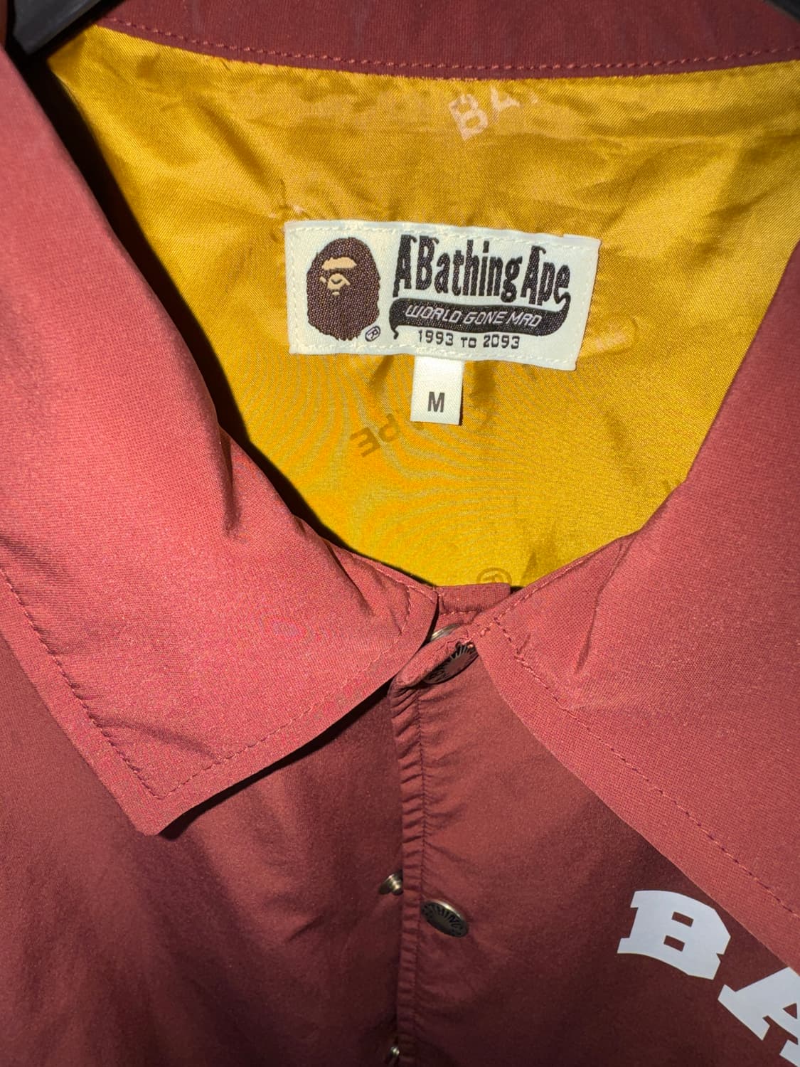 베이프 컬리지 코치 자켓 블랙 상품이미지4