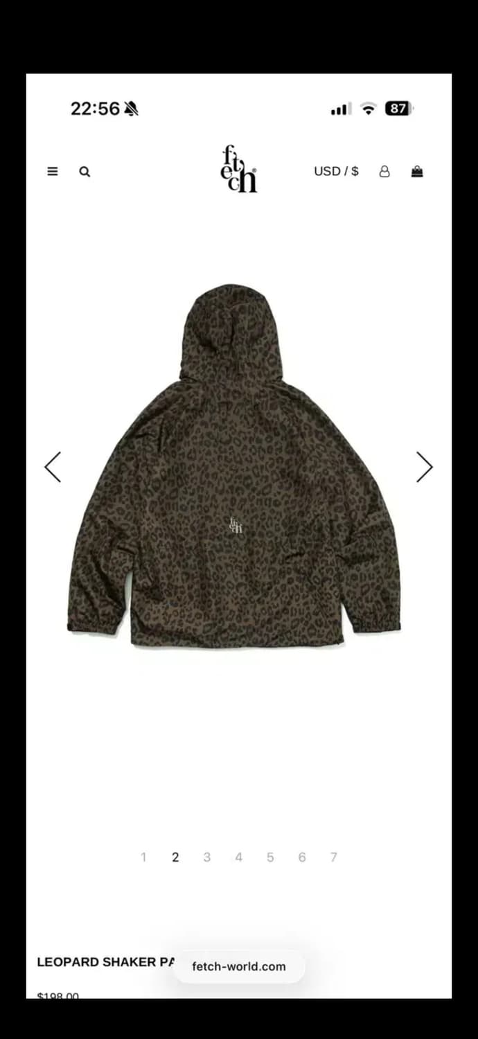 페치선데이 레오파드 바람막이 XL 새상품 상품이미지2