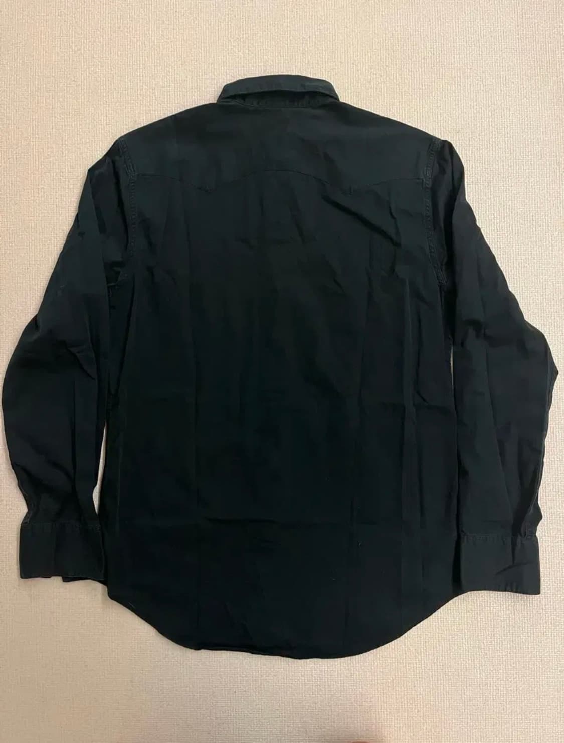 RRL COTTON BLACK WESTERN SHIRTS 상품이미지2